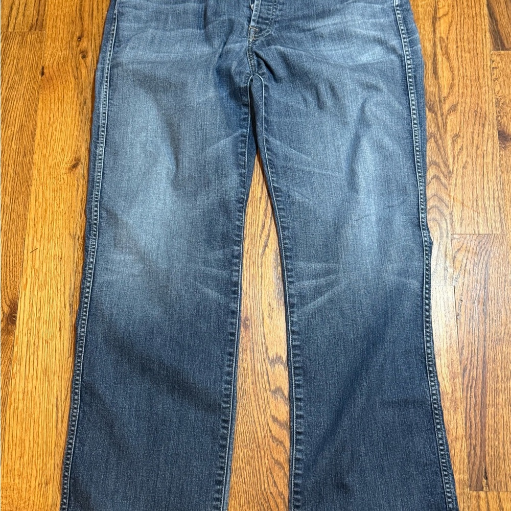 7 For All Mankind A Pocket Relaxed Mens Jeans Blue Medium Wash Button Fly 38x31‎